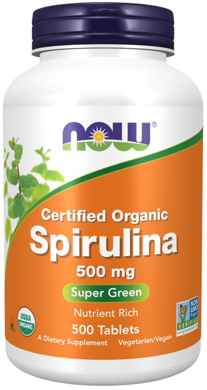Spirulina, 500mg - 500 tabs - NOW Foods | WestPharmacy.nl - Antioxidants