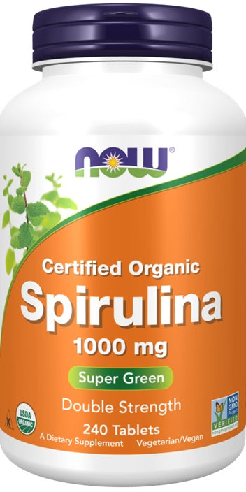 Spirulina, 1000mg - 240 tabs - NOW Foods | WestPharmacy.nl - Antioxidants