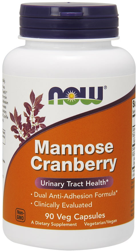 Mannose Cranberry - 90 vcaps - NOW Foods | WestPharmacy.nl - Urinary Tract Health