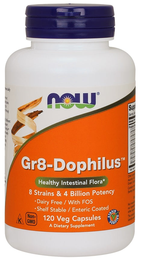 Gr8-Dophilus - 120 vcaps - NOW Foods | Vaistine1.lt | WestPharmacy.eu