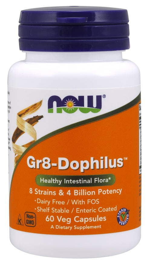 Gr8-Dophilus - 60 vcaps - NOW Foods | Vaistine1.lt | WestPharmacy.eu