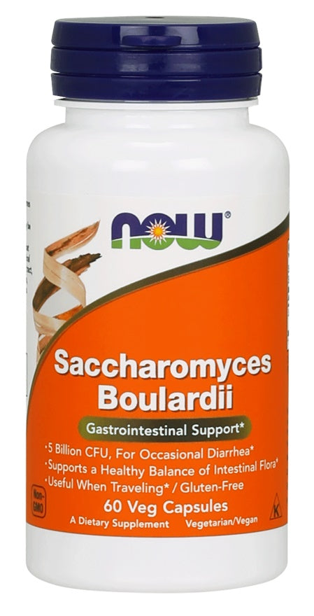 Saccharomyces Boulardii - 60 vcaps - NOW Foods | WestPharmacy.nl - Probiotics