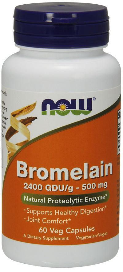 Bromelain, 500mg - 60 vcaps - NOW Foods | WestPharmacy.nl - Joint Support