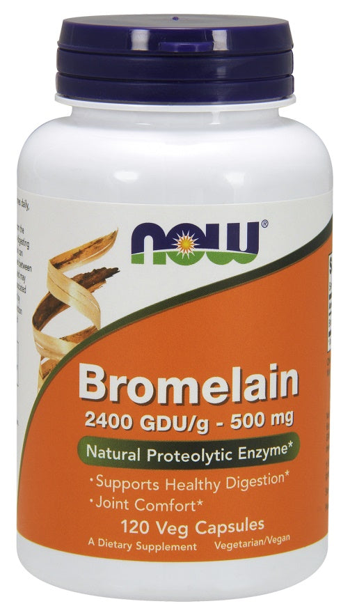 Bromelain, 500mg - 120 vcaps - NOW Foods | WestPharmacy.nl - Joint Support