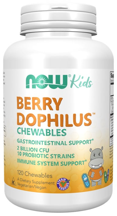 BerryDophilus Kids Chewables - 120 chewables - NOW Foods | WestPharmacy.nl - Kids' Probiotics