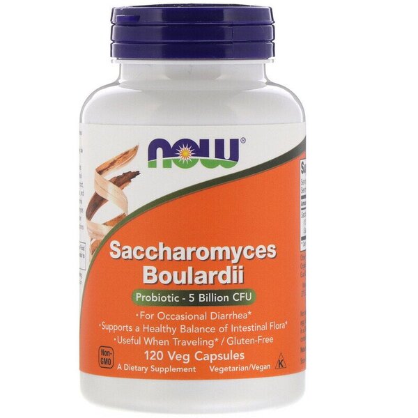 Saccharomyces Boulardii - 120 vcaps - NOW Foods | WestPharmacy.nl - Probiotics