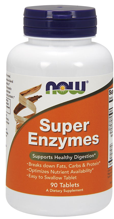 Super Enzymes - 90 tabs - NOW Foods | WestPharmacy.nl - Digestive Health