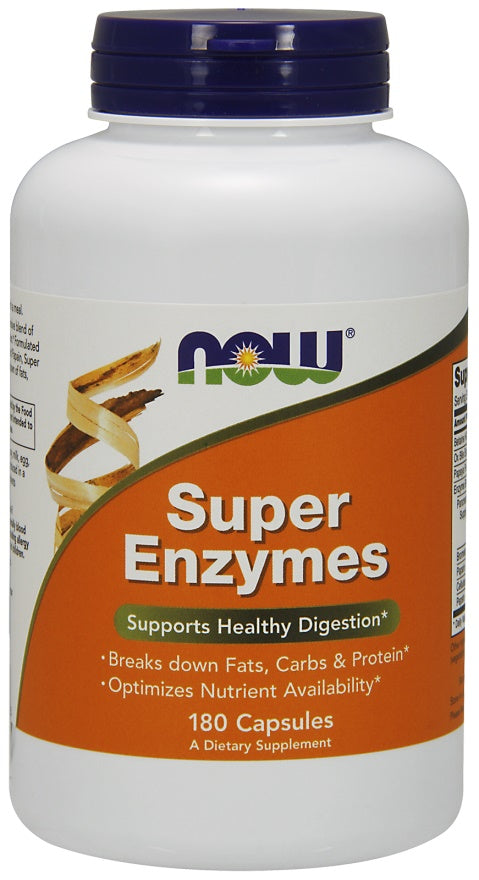 Super Enzymes - 180 caps - NOW Foods | Vaistine1.lt | WestPharmacy.eu