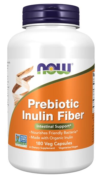 Prebiotic Inulin Fiber - 180 vcaps - NOW Foods - WestPharmacy.nl - Prebiotics