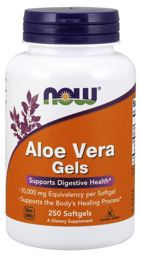 Aloe Vera Gels - 250 softgels - NOW Foods | WestPharmacy.nl - Digestive Health