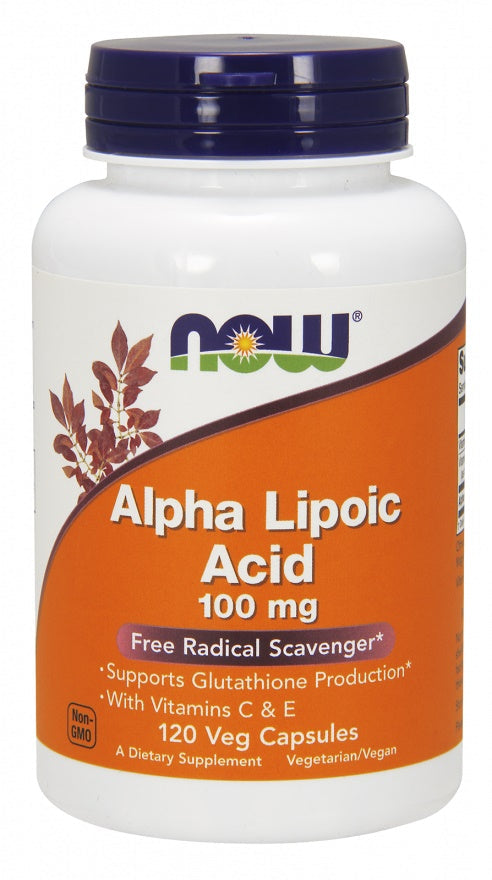 Alpha Lipoic Acid with Vitamins C & E, 100mg - 120 vcaps - NOW Foods | WestPharmacy.nl - Antioxidants