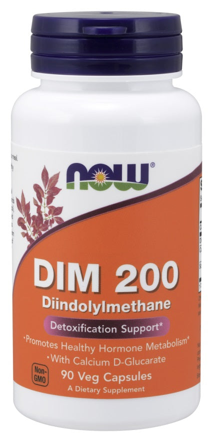 DIM 200 Diindolylmethane - 90 vcaps - NOW Foods | WestPharmacy.nl - Detox