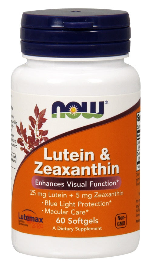 Lutein & Zeaxanthin - 60 softgels - NOW Foods | WestPharmacy.nl - Eye & Vision