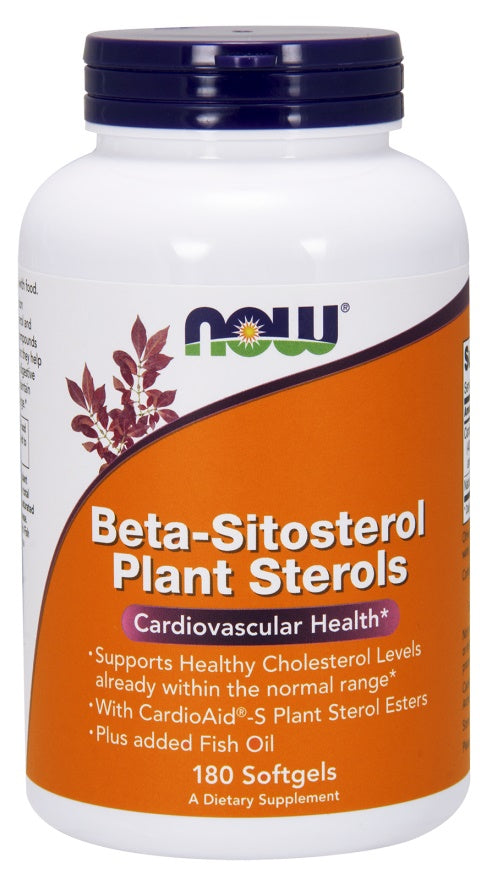 Beta-Sitosterol Plant Sterols - 180 softgels - NOW Foods | WestPharmacy.nl - Cholesterol