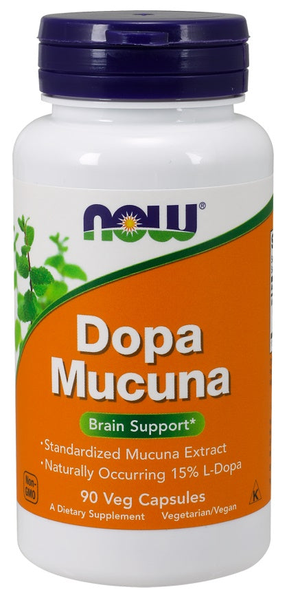 DOPA Mucuna - 90 vcaps - NOW Foods | WestPharmacy.nl - Amino Acids and BCAAs