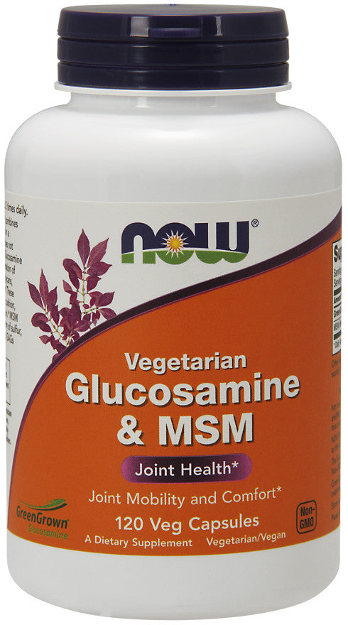 Glucosamine & MSM Vegetarian - 120 vcaps - NOW Foods | WestPharmacy.nl - Joint Support