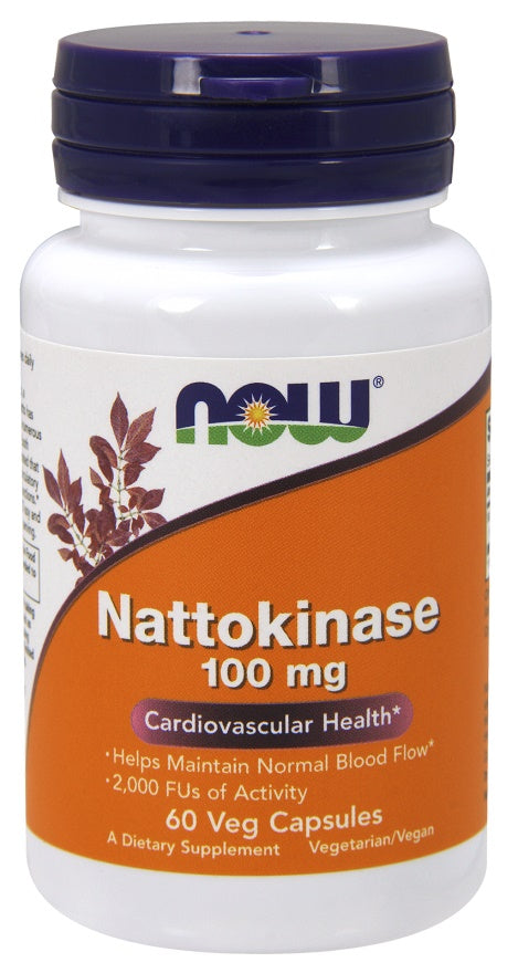 Nattokinase, 100mg - 60 vcaps - NOW Foods | WestPharmacy.nl - Cardiovascular Health