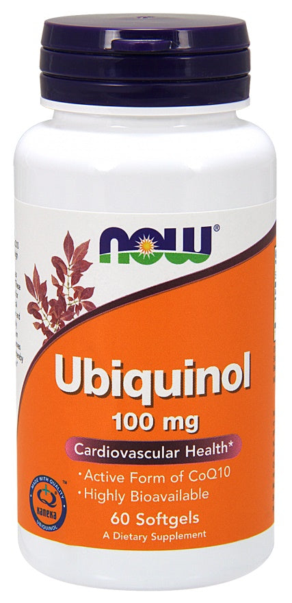 Ubiquinol, 100mg - 60 softgels - NOW Foods | WestPharmacy.nl - Cardiovascular Health