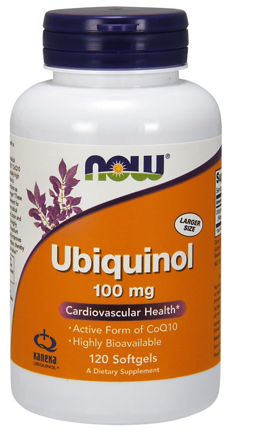 Ubiquinol, 100mg - 120 softgels - NOW Foods | Vaistine1.lt | WestPharmacy.eu