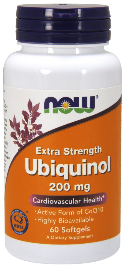 Ubiquinol, 200mg - 60 softgels - NOW Foods | Vaistine1.lt | WestPharmacy.eu