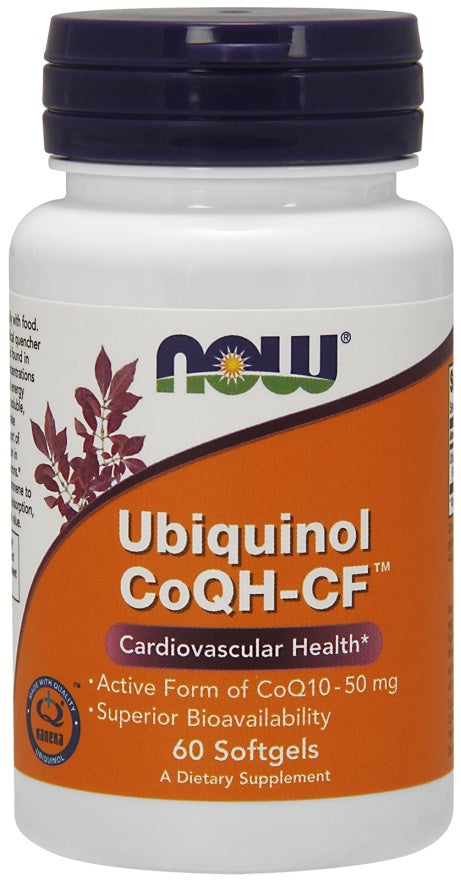 Ubiquinol CoQH-CF - 60 softgels - NOW Foods | WestPharmacy.nl - Cardiovascular Health