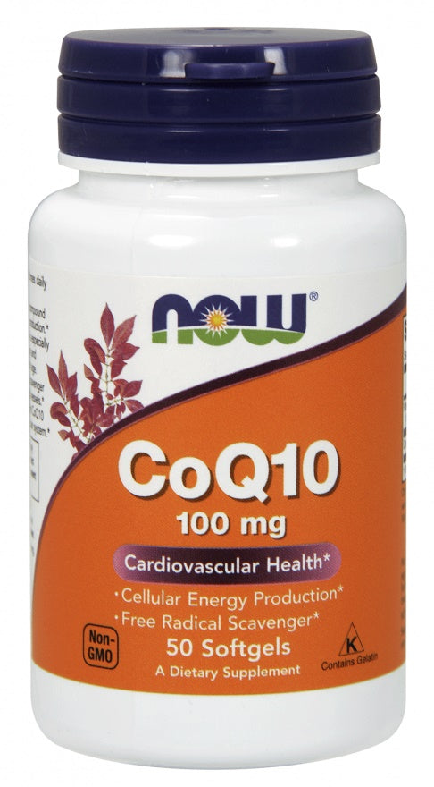 CoQ10, 100mg - 50 softgels - NOW Foods | WestPharmacy.nl - Cardiovascular Health