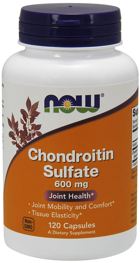 Chondroitin Sulfate, 600mg - 120 caps - NOW Foods | WestPharmacy.nl - Joint Support