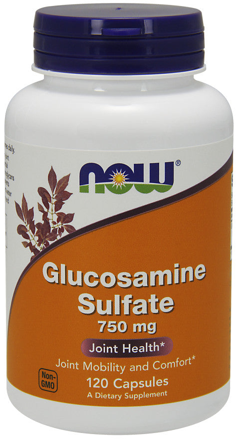 Glucosamine Sulfate, 750mg - 120 caps - NOW Foods | WestPharmacy.nl - Joint Support