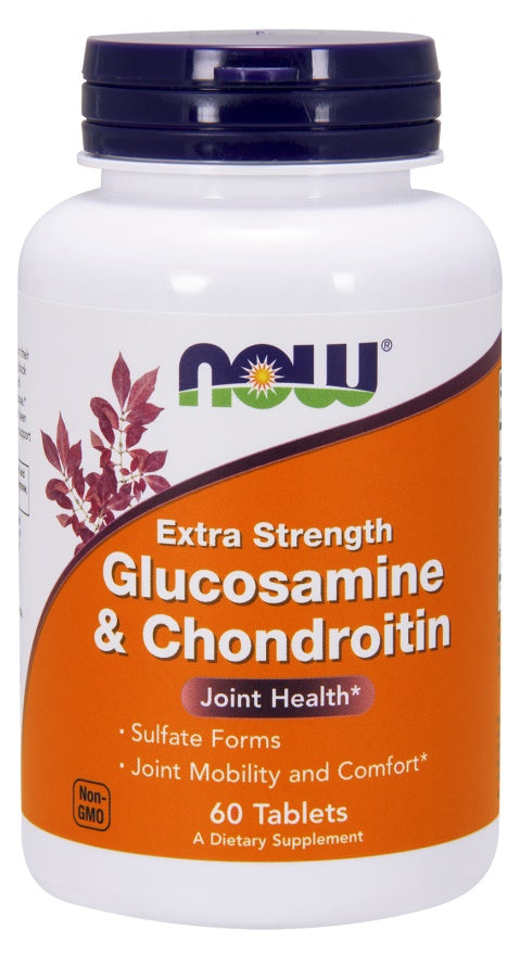 Glucosamine & Chondroitin Extra Strength - 60 tabs - NOW Foods | WestPharmacy.nl - Joint Support