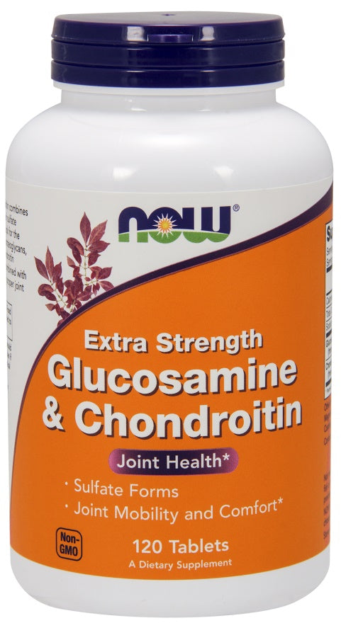 Glucosamine & Chondroitin Extra Strength - 120 tabs - NOW Foods | WestPharmacy.nl - Joint Support