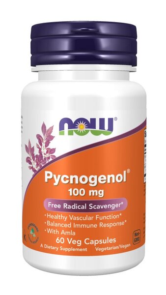 Pycnogenol, 100mg - 60 vcaps - NOW Foods | WestPharmacy.nl - Antioxidants