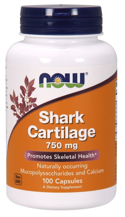 Shark Cartilage, 750mg - 100 caps - NOW Foods | WestPharmacy.nl - Joint Support