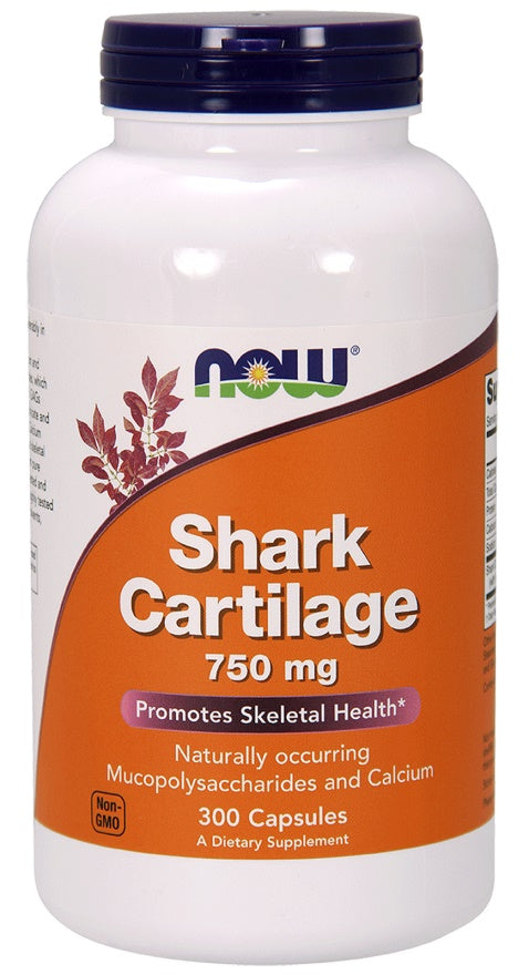Shark Cartilage, 750mg - 300 caps - NOW Foods | WestPharmacy.nl - Joint Support