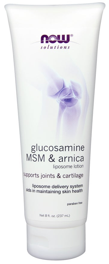 Glucosamine, MSM & Arnica Liposome Lotion - 237 ml - NOW Foods | WestPharmacy.nl - Joint Support