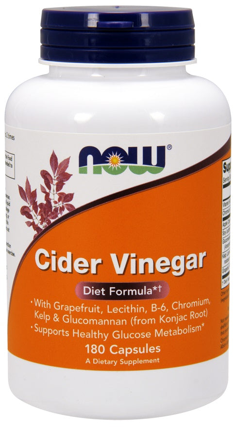 Cider Vinegar - 180 caps - NOW Foods | WestPharmacy.nl - Weight Management