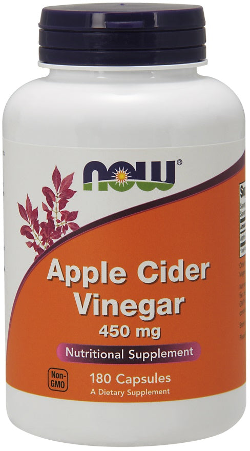Apple Cider Vinegar, 450mg - 180 vcaps - NOW Foods | Vaistine1.lt | WestPharmacy.eu