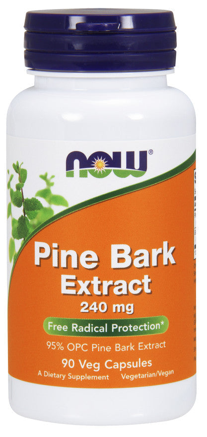 Pine Bark Extract, 240mg - 90 vcaps - NOW Foods | WestPharmacy.nl - Antioxidants