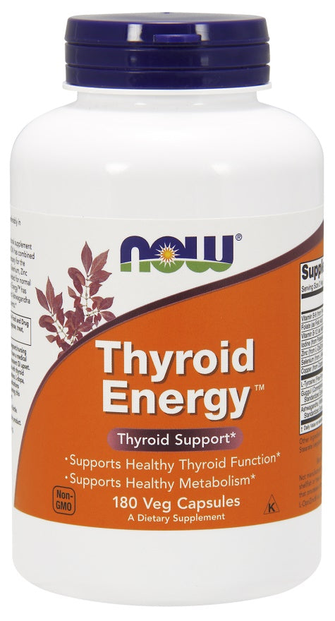 Thyroid Energy - 180 vcaps - NOW Foods | WestPharmacy.nl - Thyroid Support