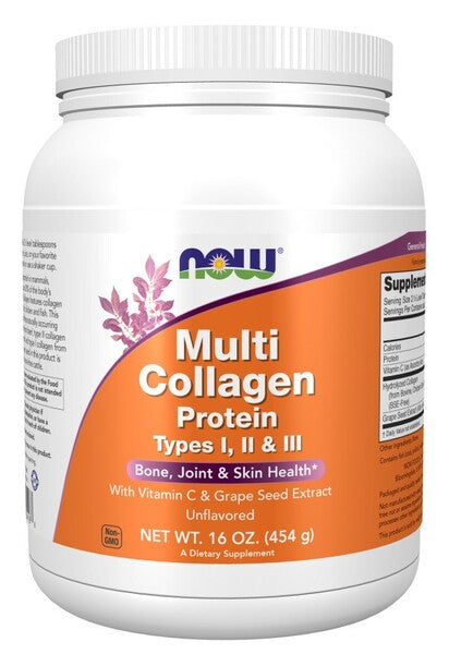 Multi Collagen Protein - 454g - NOW Foods | WestPharmacy.nl - Protein