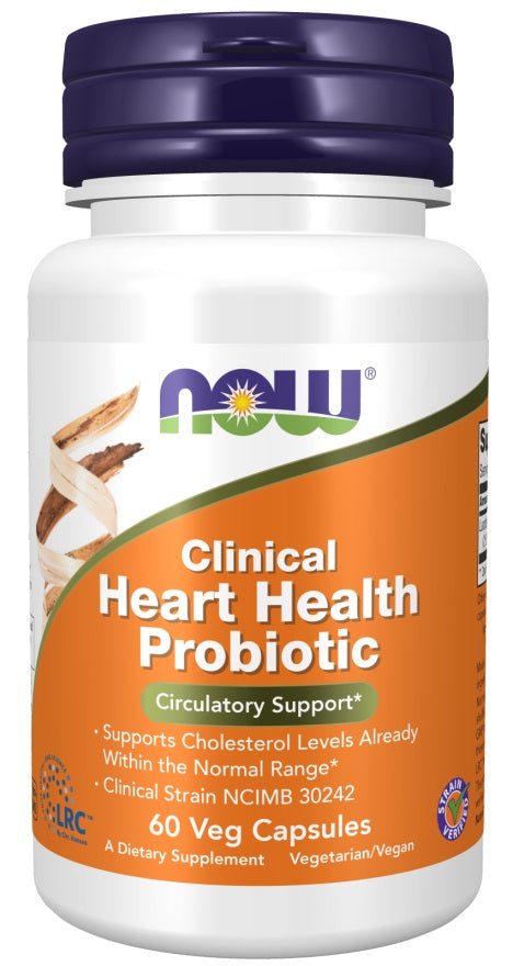 Clinical Heart Health Probiotic - 60 vcaps - NOW Foods | WestPharmacy.nl - Probiotics