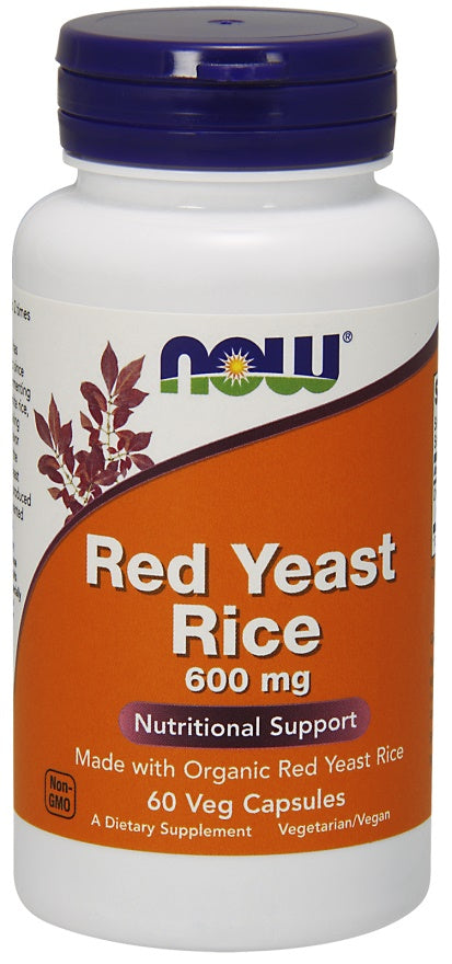 Red Yeast Rice, 600mg - 60 vcaps - NOW Foods | WestPharmacy.nl - Cardiovascular Health