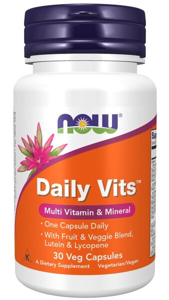 Daily Vits - 30 vcaps - NOW Foods | WestPharmacy.nl - Vitamins