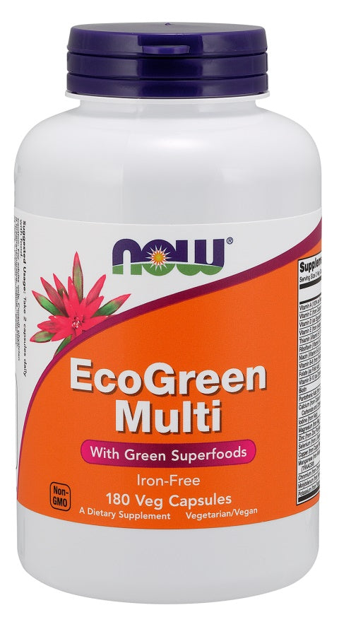 Green Multi, Iron Free - 180 vcaps - NOW Foods | WestPharmacy.nl - Minerals
