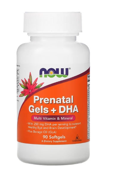 Prenatal Gels + DHA - 90 softgels - NOW Foods | WestPharmacy.nl - Vitamins