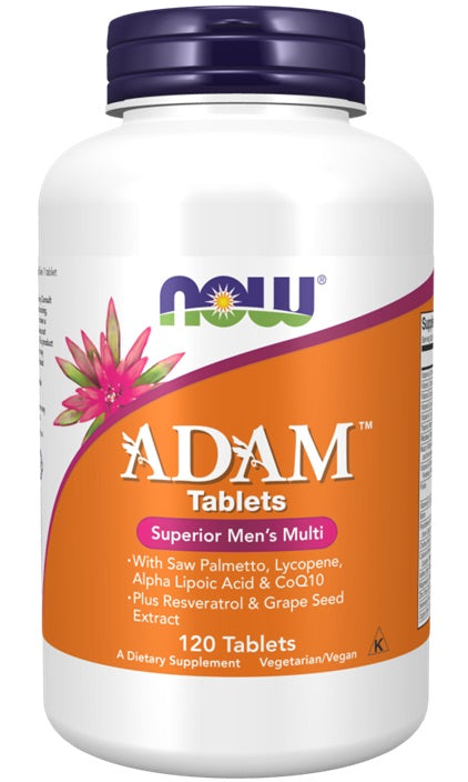 ADAM Multi-Vitamin for Men - 120 tablets - NOW Foods | WestPharmacy.nl - Vitamins