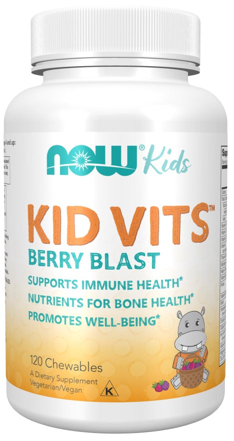 Kid Vits, Berry Blast - 120 chewables - NOW Foods | WestPharmacy.nl - Vitamins