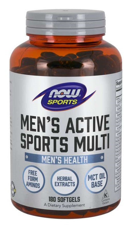 Men's Active Sports Multi - 180 softgels - NOW Foods | WestPharmacy.nl - Vitamins