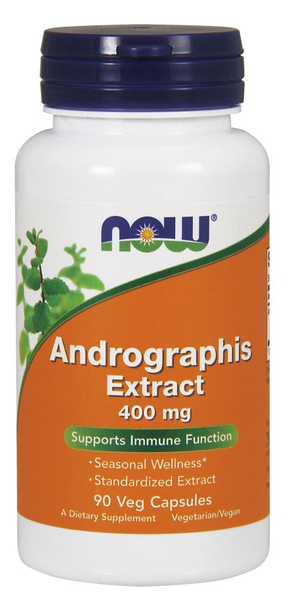 Andrographis Extract, 400mg - 90 vcaps - NOW Foods | Vaistine1.lt | WestPharmacy.eu