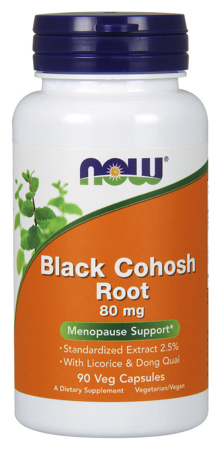 Black Cohosh Root, 80mg - 90 vcaps - NOW Foods | WestPharmacy.nl - Women's Health