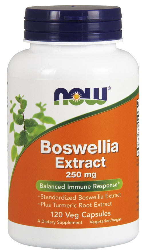 Boswellia Extract Plus Turmeric Root Extract, 250mg - 120 vcaps - NOW Foods | WestPharmacy.nl - Immune Support